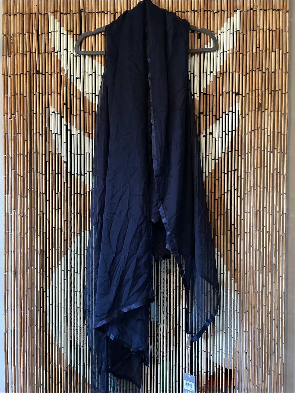Nordstrom Navy Lightweight Draped Scarf Wrap
